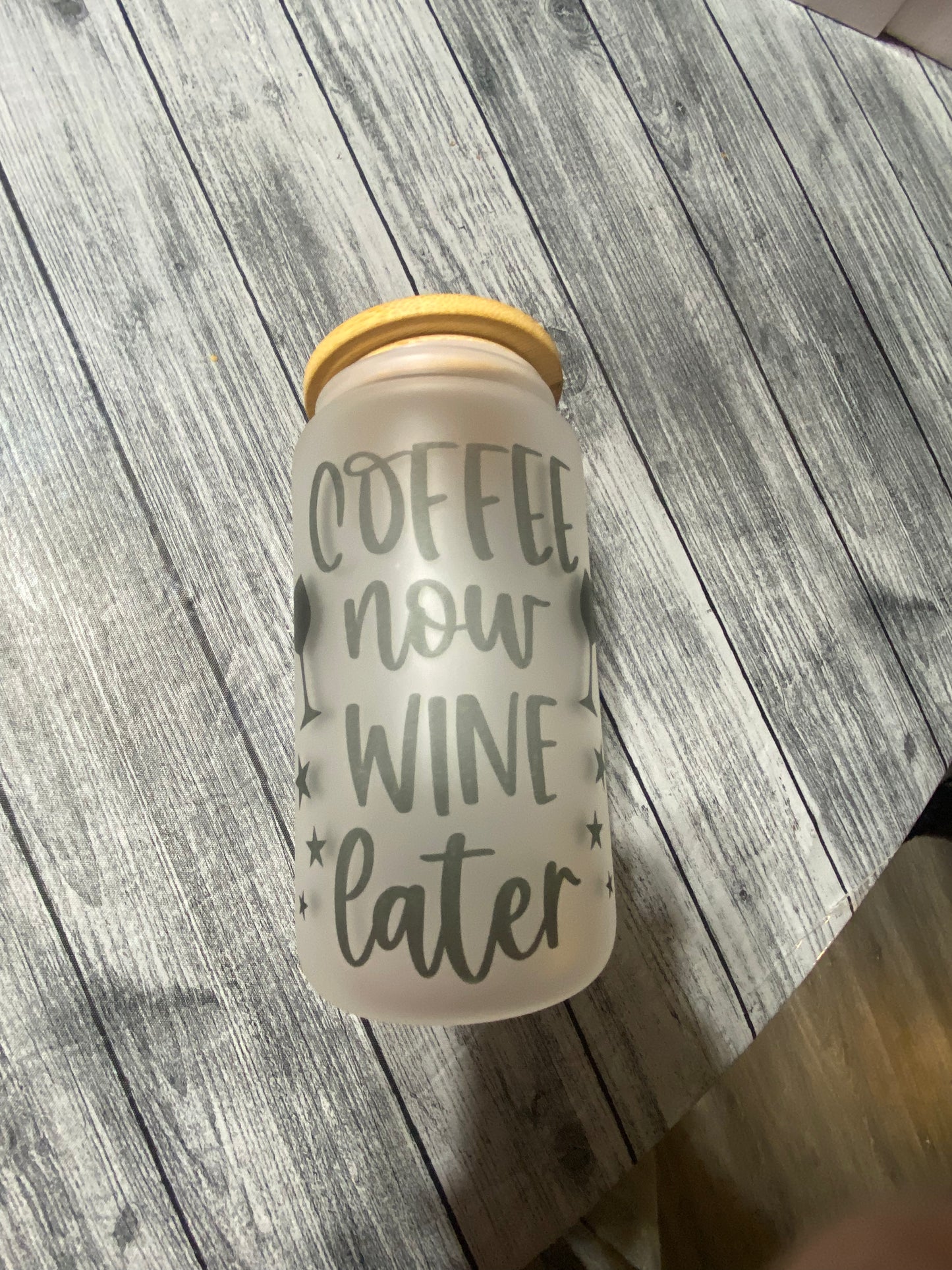 Wine later