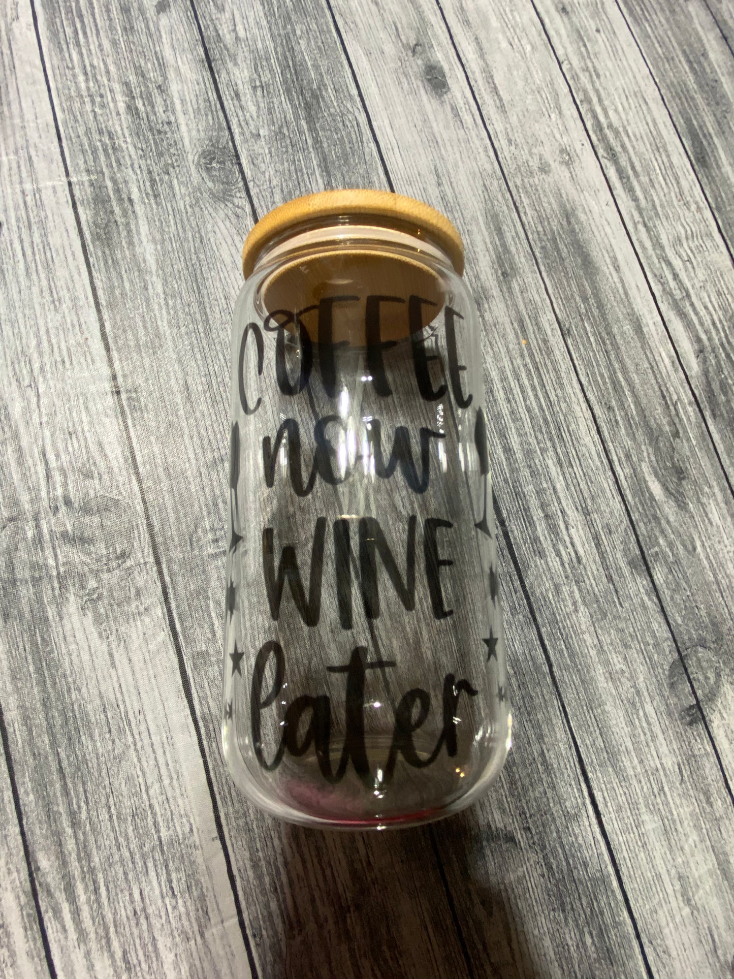 Wine later