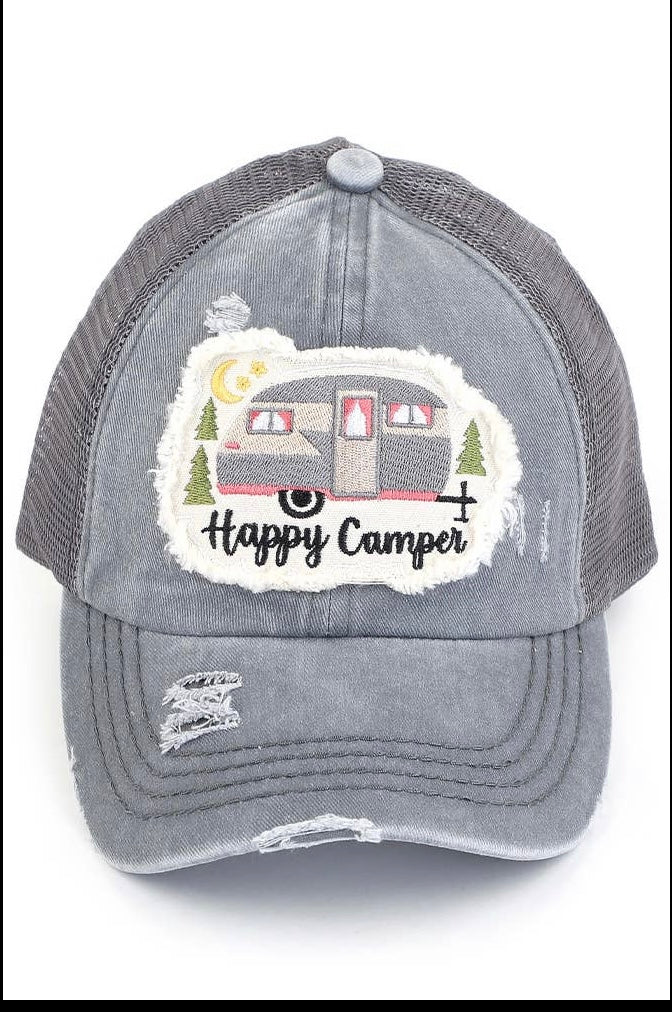 Happy Camper pony cap