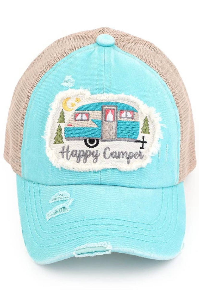 Happy Camper pony cap