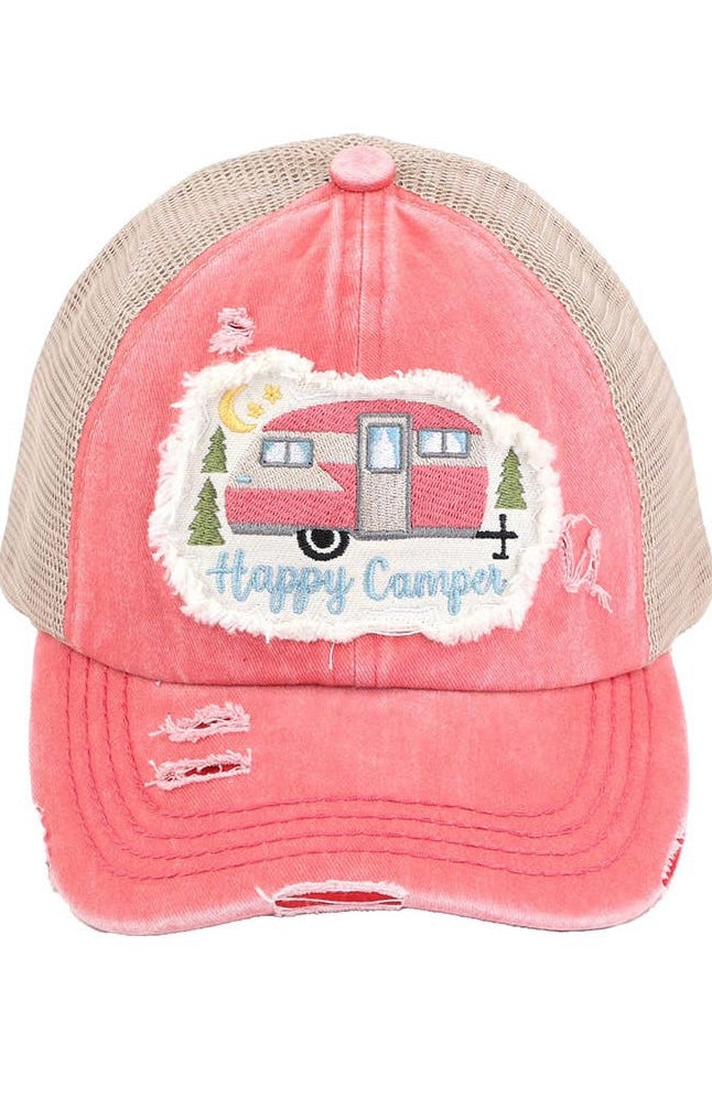 Happy Camper pony cap