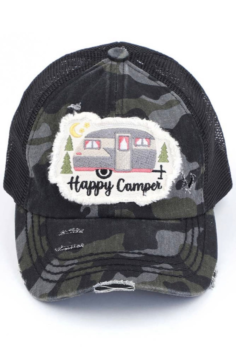 Happy Camper pony cap