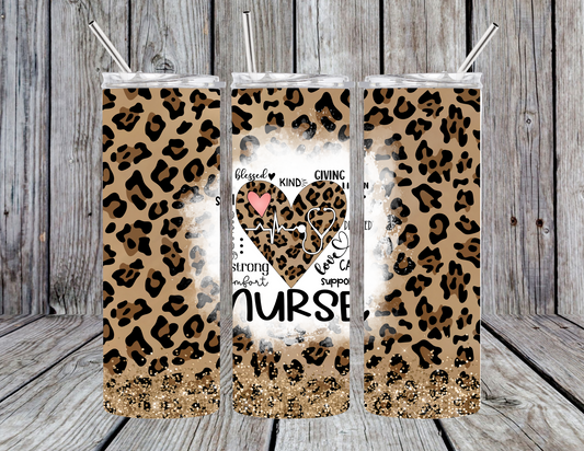 Nurse Leopard Tumbler