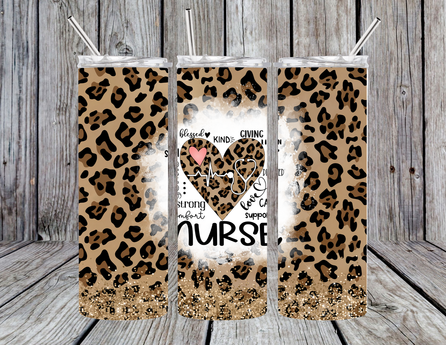 Nurse Leopard Tumbler